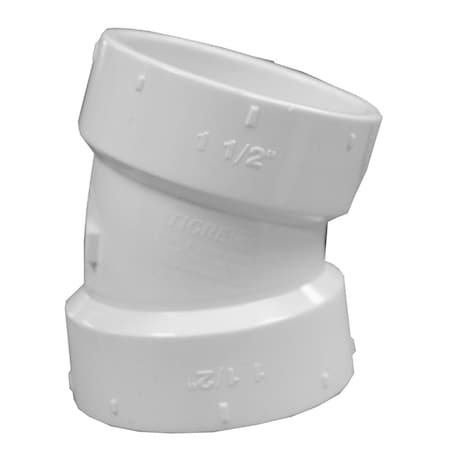 Charlotte Pipe And Foundry 6in. PVC 22-1/2Deg. Elbow, H x H PFL560